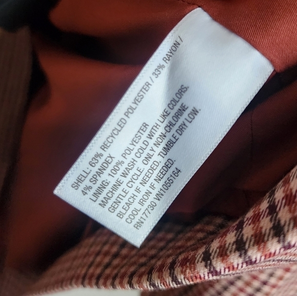 A New Day Gingham Plaid Oversize Single Breasted Boy Blazer Academia NWT XXL - Picture 11 of 11